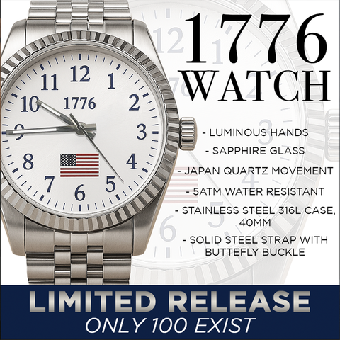 America's 250th Anniversary - Silver 1776 Heritage Watch