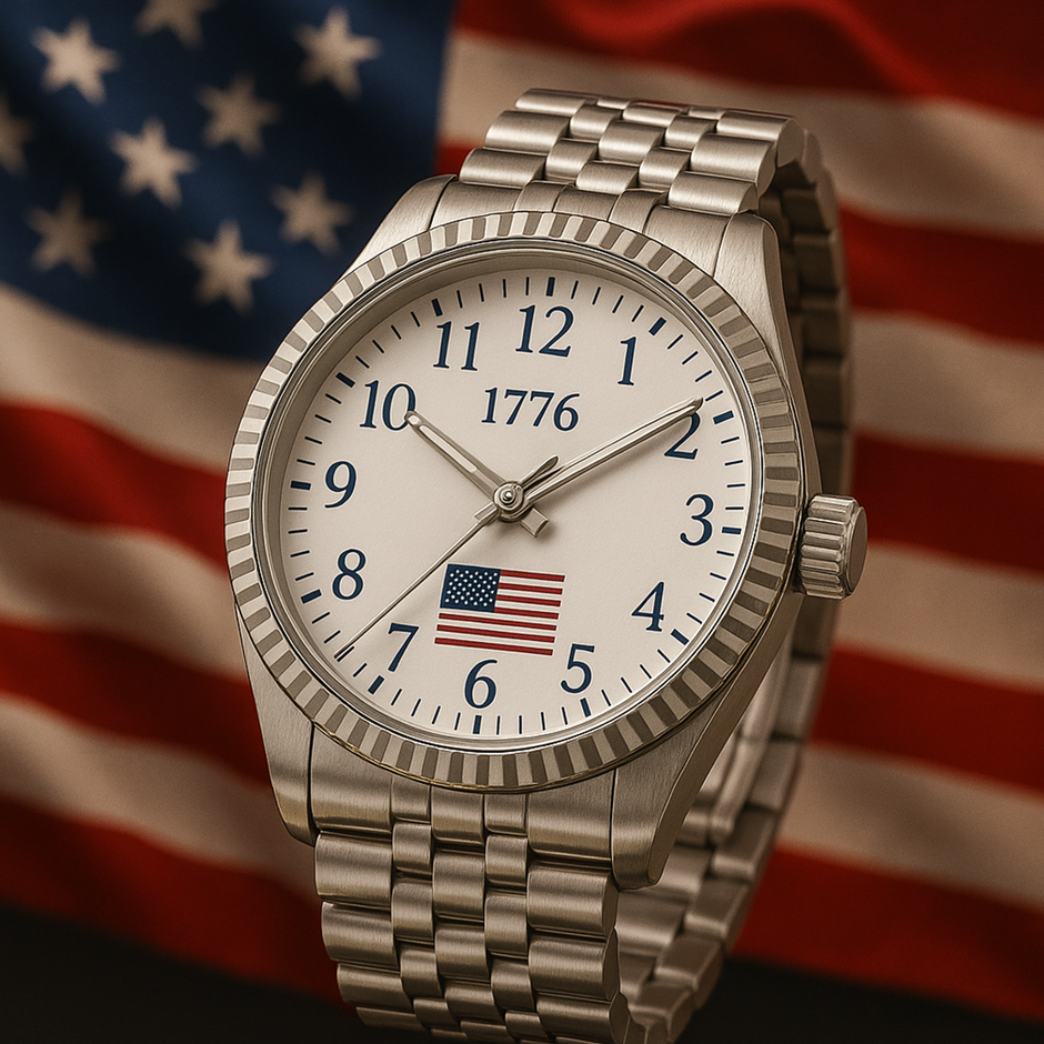 America's 250th Anniversary - Silver 1776 Heritage Watch