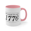 1776 Mug (2 sizes, 3 colors)