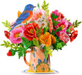 Poppy Blooms Pop Up Flower Bouquet Card