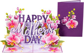 Happy Mothers Day Orchids Pop Up Card - 5