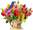 Poppy Blooms Pop Up Flower Bouquet Card