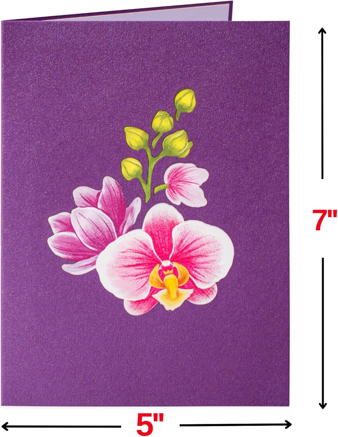 Happy Mothers Day Orchids Pop Up Card - 5