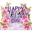 Happy Mothers Day Orchids Pop Up Card - 5