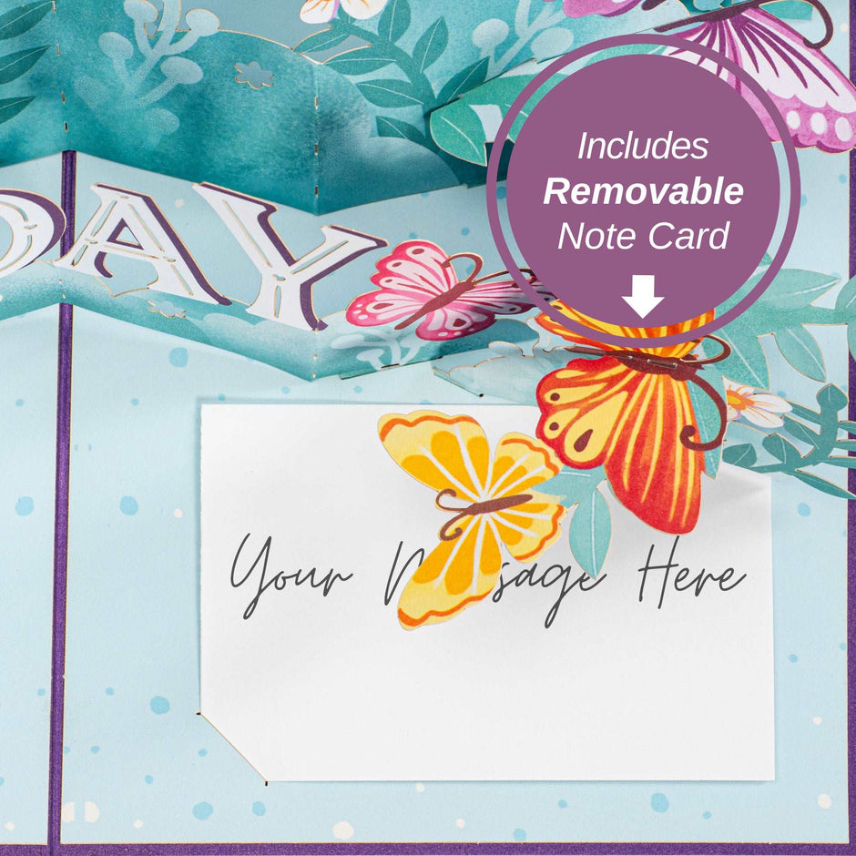 Happy Mothers Day Pop Up Card with butterflies