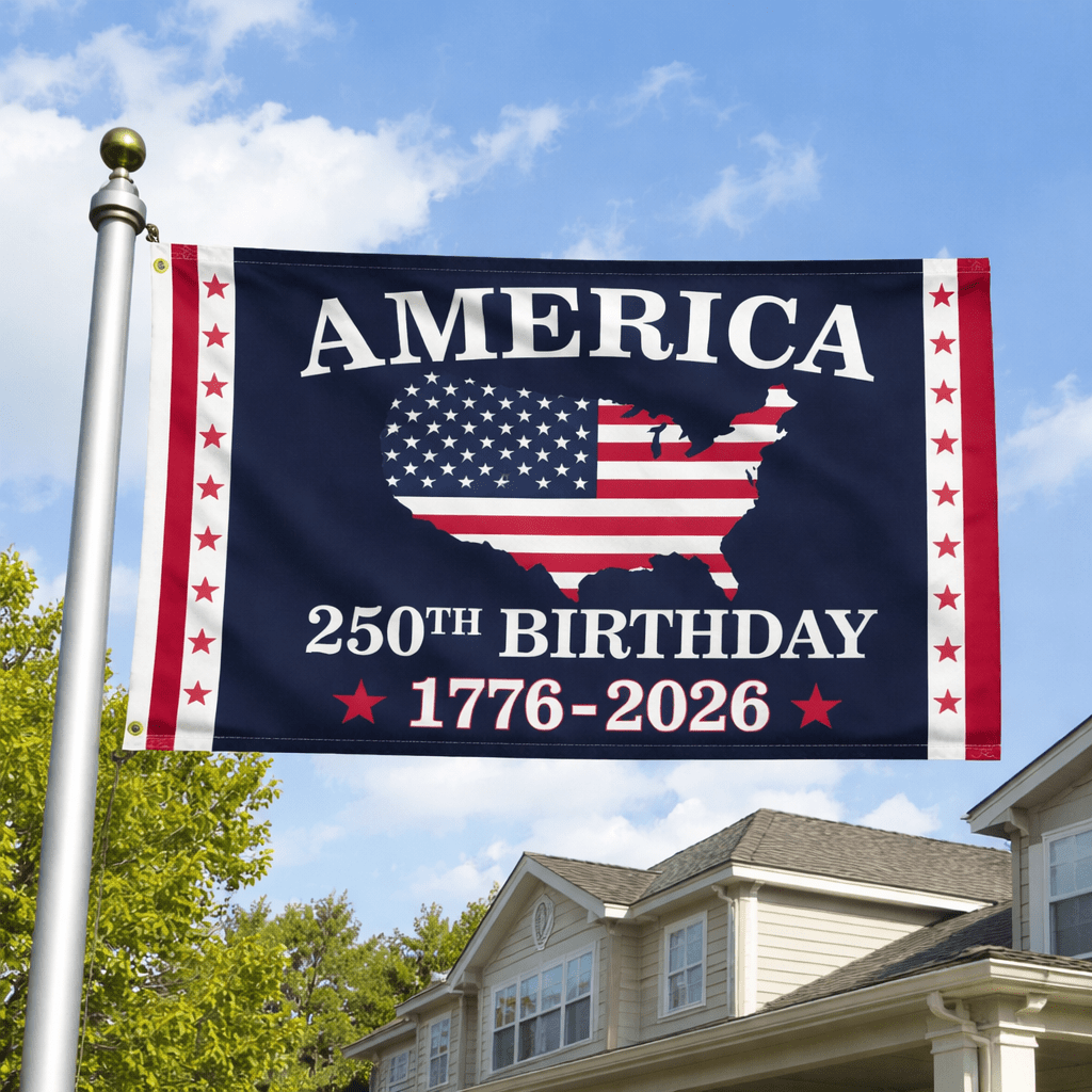 America 250th Birthday USA Flag
