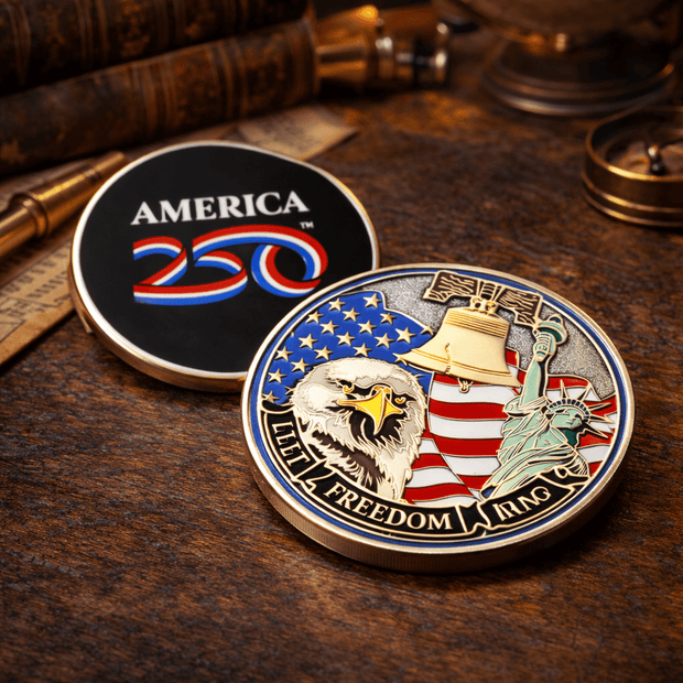 America250™ Spirit of Freedom Anniversary Challenge Coin