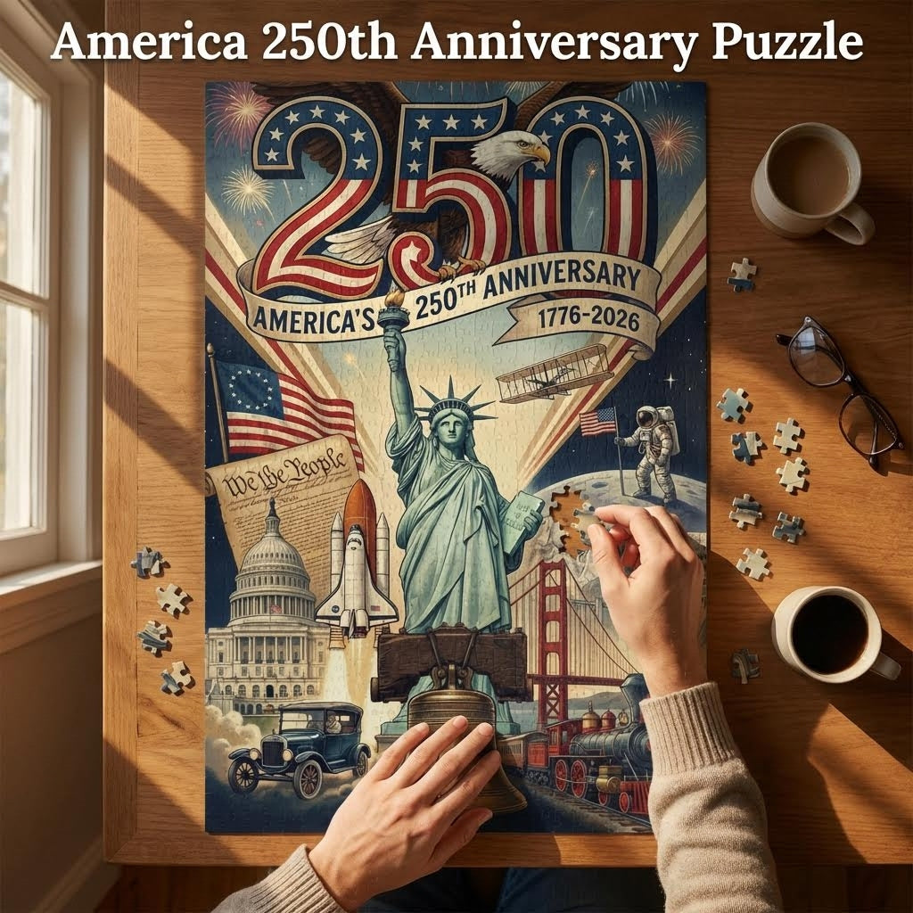 America 250th Anniversary Puzzle (252, 520, 1014-piece)