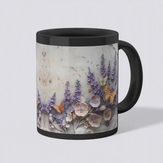 3D Printed Floral Butterflies Coffee Cups