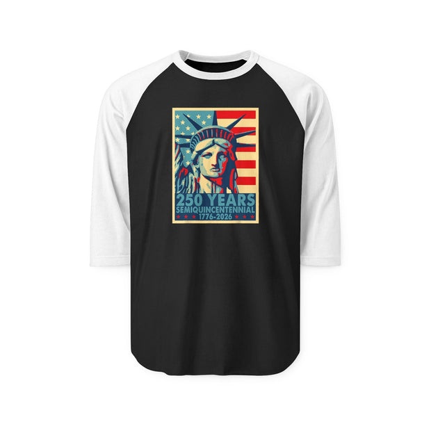 Liberty Semiquicentennial Raglan Tee – America’s 250th Anniversary
