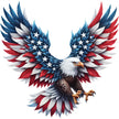 Patriotic Eagle Fabric Panel 6