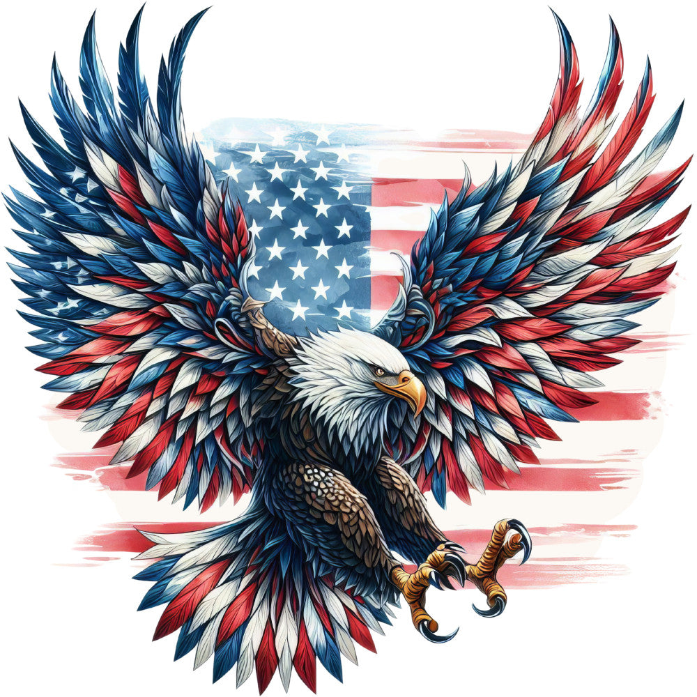 Patriotic Eagle Fabric Panel 5