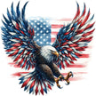 Patriotic Eagle Fabric Panel 5