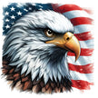 Patriotic Eagle Fabric Panel 8