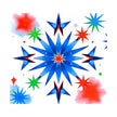 Patriotic Stars Fabric Panel 11