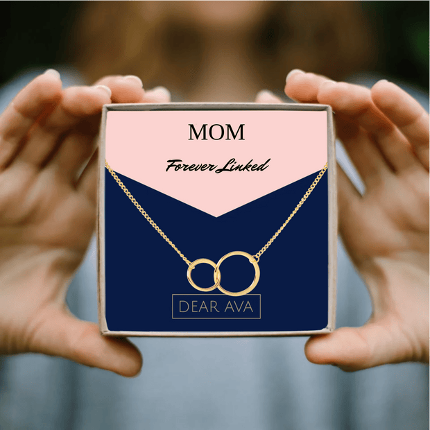 To My Mom - Personalized Card & Necklace Gift