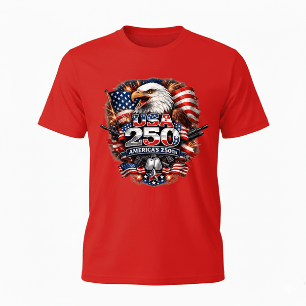 USA 250 America’s 250th Anniversary Patriotic Eagle T-Shirt