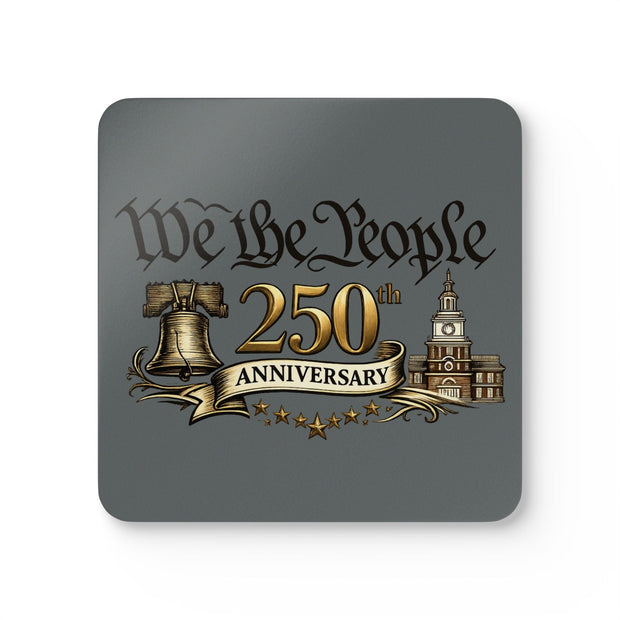 We the People 250th Anniversary Cork Coaster Set